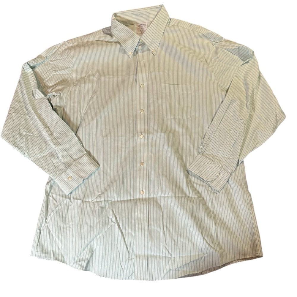 Men's Brooks Brothers Striped Green Shirt